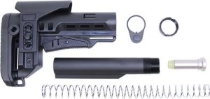 Guntec MCS-R Multi-Cal Collapsible Stock Set with Adjustable Cheek Riser