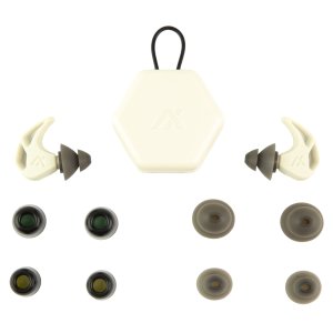 AXIL X20 Earplugs Bone White Dual Noise Protection 19-24dB NRR/SNR