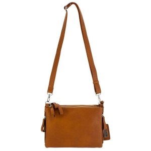 Cameleon 49683 Iris Concealed Carry Crossbody Handbag Brown Vegan Leather