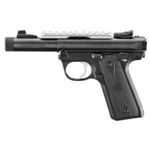 Ruger Mark IV 22/45 Handgun .22 LR 10rd Magazines(2) 4.40" Threaded Barrel Picatinny Rail.