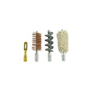KleenBore 12GA-SET Shotgun Accessory Cleaning Set 12 Gauge Shotgun #8-32 Thread Cotton Mop/Bore Brush Bronze Bristles