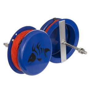 Fin Finder 10287 Heavy Duty Drum Bowfishing Reel, Aluminum, 80 ft. Line
