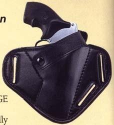 Uncle Mike's 8636-0 Super Belt Slide Holster 2 in Black Kodra Nylon