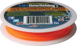 AMS Bowfishing Replacement Line Orange #200 25 Yards L20-25-ORG