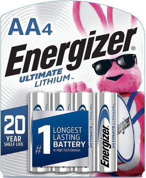 Energizer AA Ultimate 1.5V Lithium Batteries Qty 4 L91SBP4H3