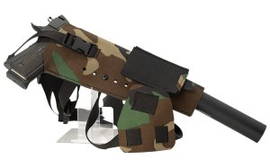 Cole-Tac Varmint Wrangler XL Chest Pistol Holder M81 Woodland Right Hand