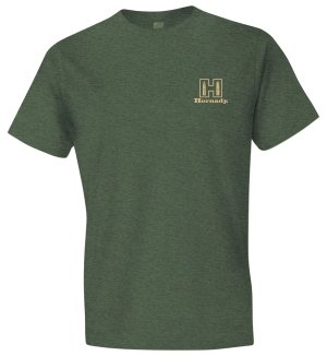 Hornady 31435 T-Shirt Military Green 2XL Short Sleeve Logo Stamp