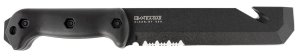 Ka-Bar BK3 Becker Tac Tool 7" Chisel Blade, Black Handle, Sheath Included