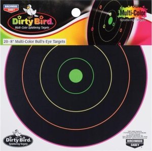 Birchwood Casey 35820 Dirty Bird 8 Inch Bullseye Black Green 20 Pack