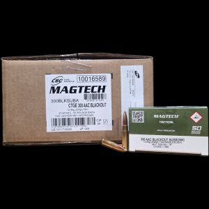 Magtech Tactical Subsonic .300 Blackout, 200gr FMJ, 1000rd Case