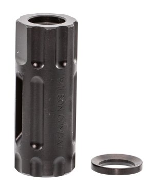 Wilson Combat TRQCOMP12X28 Q-Comp Muzzle Brake 1/2"-28 TPI Black Steel