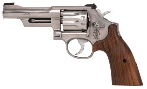 S&W 14107 617 22 LR 4.125" Brushed Stainless Steel Revolver