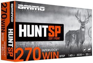 Ammo Incorporated 270W140SP-A20 270 Win 140 Gr 20/Box Centerfire Rifle Ammo