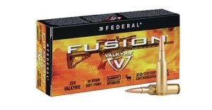 Federal F224VLKMSR1 Fusion MSR 224Valkyrie 90gr Bonded Soft Point 20 Per