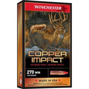 Winchester Ammo X270CLF Copper Impact 270Win 130gr Extreme Point Lead...