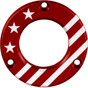 Axcel ADVR-HUB-RDUSA Red Engraved Patriotic USA Driver Hubcap