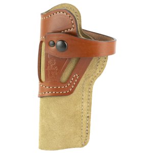 DeSantis 189NJLAZ0 Wild Hog Leather Holster, Ambidextrous, Tan
