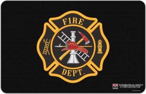 TekMat 17FIRE Fireman's Shield Mat 11x17 Non-Slip Design