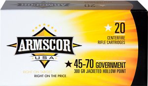 ARMS .45-70 Govt 300gr JHP 20rd Rifle Ammunition FAC4570300GR