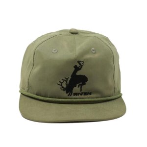 Higdon Outdoors Riven Bucking Elk Rope Hat Loden Green