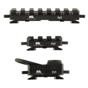 Sylvan Arms 3-Piece QD Rail Sling Mount M-LOK Black Anodized