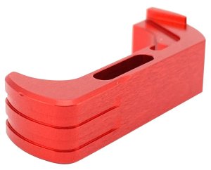 Cross Armory CRG5MCRD Extended Mag Catch Red Anodized for Glock Gen4-5