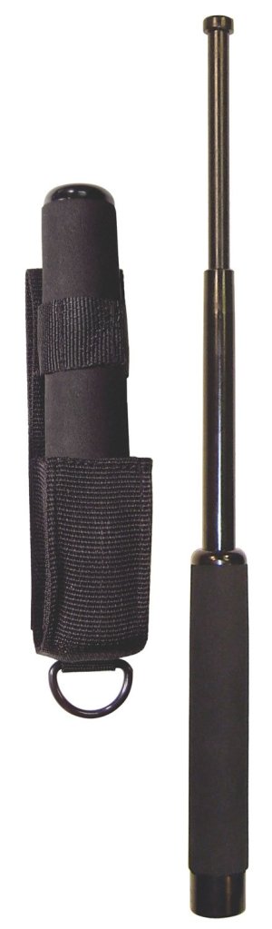 DNZ Products NS-16F Expandable 16 In Steel Baton Black Rubber Handle