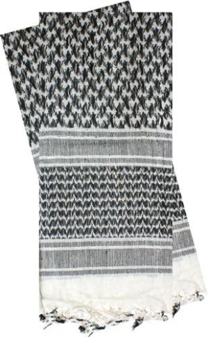 Red Rock Gear 70 01 Shemagh Tactical Wrap White Black