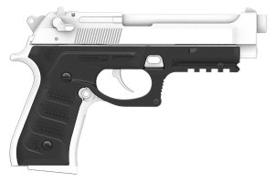 Recover Tactical BC201 Grip & Rail System for Beretta 92 M9 Black