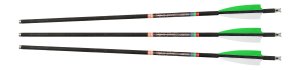 30-06 UFOCB20G-3 20" Carbon Crossbow Bolts Green Nock 3-Pack