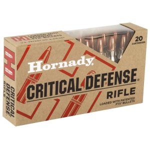Hornady 80270 Critical Defense 223 Rem 55 Grain FTX 20 Per Box