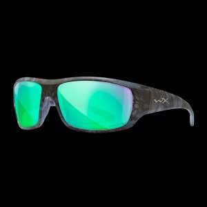Wiley X ACOME13 Kryptek Omega Captivate Polarized Green Mirror Lenses/Kryptek Neptune Frame Sunglasses