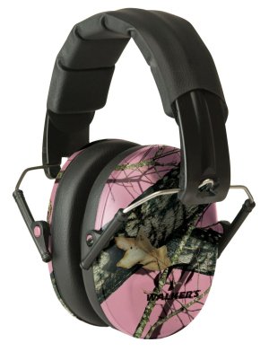 Walker's GWPFPM1PKMO Pro Low Profile Passive Muff 22 dB Mossy Oak Pink