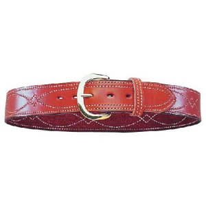 Safariland B9 Reversible Fancy Stitched Belt Tan Size 34 1.75in Brass