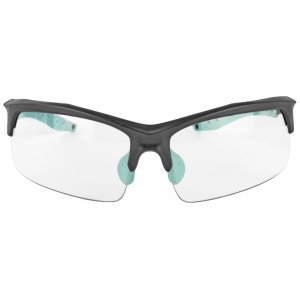 Walker's Sport Glasses Clear Polycarbonate Lens Black/Teal Frame
