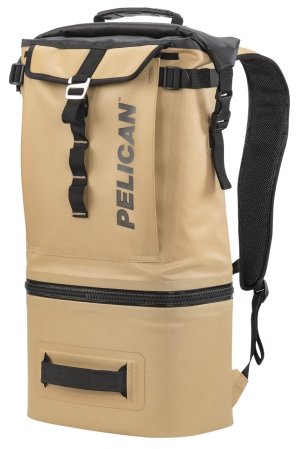 Pelican Soft Cooler Backpack Compression Molded Coyote 7.5x16x23.5 840D TPU