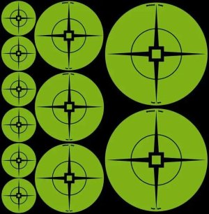 Birchwood Casey Green Target Spots Assorted Sizes