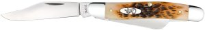 Case Cutlery Stockman 3BLD 3 7/8" Amber Bone Knife