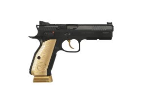 CZ 91242 CZ Shadow 2 Gold Digger 9mm 4.89" Black Polycoat/Nitride Semi-Auto Pistol