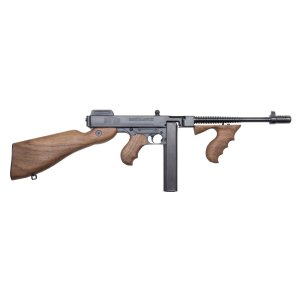 Auto-Ordnance T1SB 1927A-1 Semi-Auto Rifle, .45 ACP, 30-Round Capacity, 10.5-Inch Barrel, Walnut Stock, Black Finish