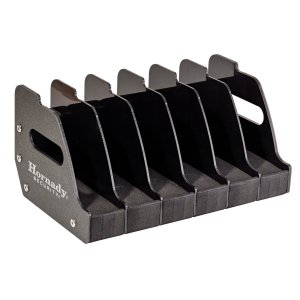 Hornady 95832 6-Pistol Metal Rack w/Foam Dividers Black