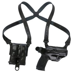 Galco MCII652B Miami Classic II Shoulder Holster Black Leather Right Hand