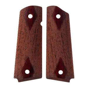 Ed Brown 1911 Govt Double Diamond Cocobolo Wood Checkered Grips