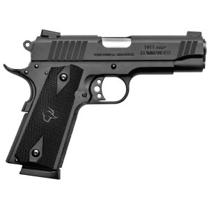 Taurus 1911 Commander, Matte Black, 45 ACP, 4.2" Barrel, 8+1 Capacity, Novak Adjustable Sights