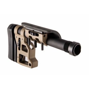 MDT 102856-FDE Skeleton Carbine Stock 9.75" FDE, Adjustable Cheek Riser