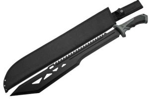 SZCO Rite Edge 926936BK 20" Machete Black with Sheath 25" OAL