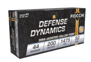 50 ROUNDS Fiocchi 44 Magnum Ammo Personal Defense Mag 200gr Hollow Point