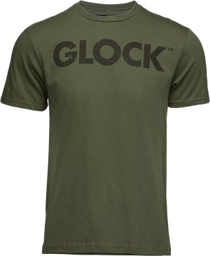Glock AP96157 Military Green Ringspun Cotton Short Sleeve Tee