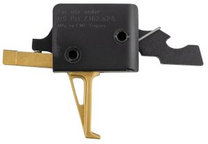 CMC TRIGGERS GoldFinger AR15/AR10 Flat Single Stage Rifle Trigger (91503GF)