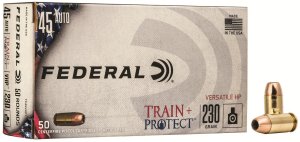 Federal TP45VHP1 .45 ACP 230gr VHP Train+Protect 50rd Ammo Box